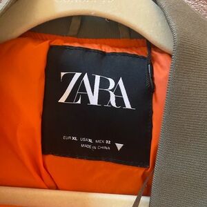 ZARA trendy oversized bomber jacket